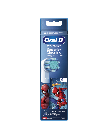 EB10-4 Kids Spiderman Elektrinio Dantų Šepetėlio Galvutės