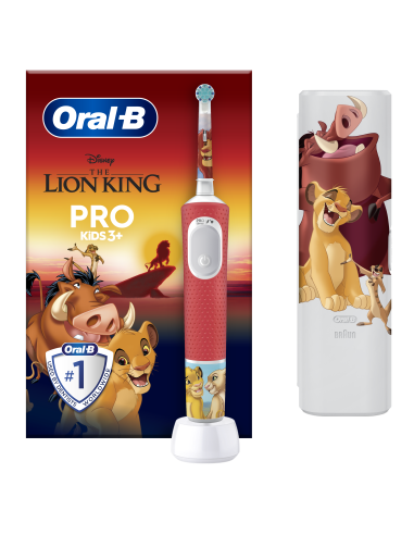 D103.413.2KX Vitality PRO Kids 3+ Lion King Elektriline Hambahari + Reisikarp