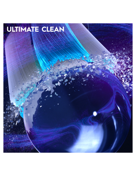 CB-6 Oral-B iO Ultimate Clean Black XL nomaināmie pieaugušo zobu birstes uzgaļi. 6 gab.