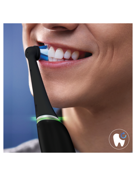 CB-6 Oral-B iO Ultimate Clean Black XL nomaināmie pieaugušo zobu birstes uzgaļi. 6 gab.