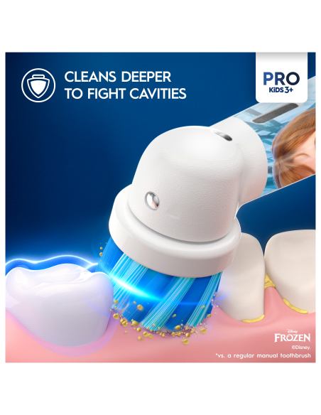 D103.413.2K Vitality PRO Kids Elektrinis Dantų Šepetėlis 3+ Frozen