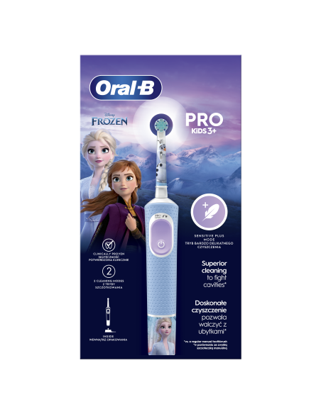 D103.413.2K Vitality PRO Kids Elektrinis Dantų Šepetėlis 3+ Frozen