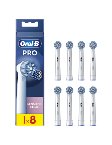 Oral-B EB60-8 Sensitive Clean Pro Zobu Birstes Uzgaļi, 8 Gab