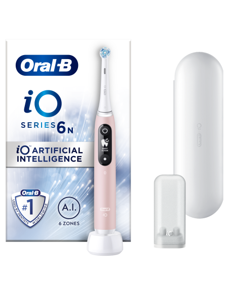 iOM6.1A6.1K Oral-B iO6 Elektriskā Zobu Birste Pink Sand