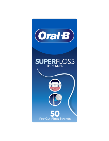 Oral-B Super Sukarpytas Dantų Siūlas, 50 vnt.