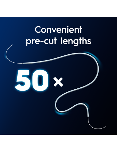 Oral-B Super Sukarpytas Dantų Siūlas, 50 vnt.