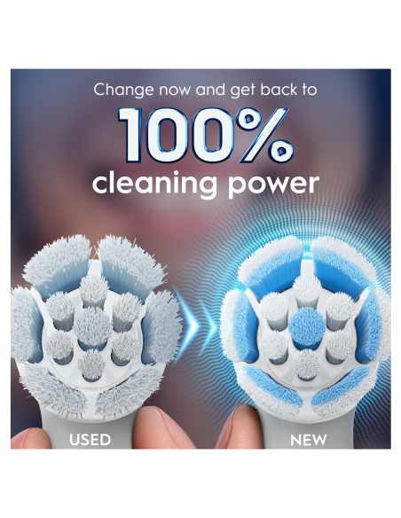 SWF-4 Oral-B GentleCare White Zobu Birstes Uzgaļi, 4 Gab