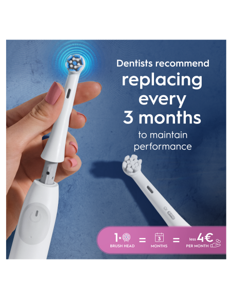 SWF-4 Oral-B GentleCare White Zobu Birstes Uzgaļi, 4 Gab