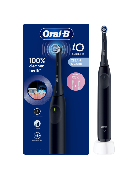 iOS2.1D9.0 Oral-B iO2 Elektrinis Dantų Šepetėlis Night Black