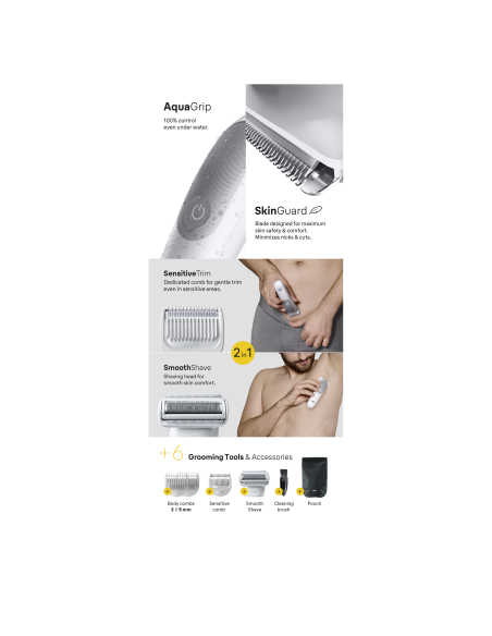 BG5550 Braun matu griešanas ierīce ķermenim 