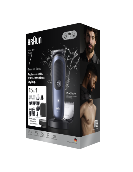 AIO7580 Braun Trimmeru Komplekts Viss Vienā 15in1 