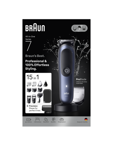AIO7580 Braun Trimmeru Komplekts Viss Vienā 15in1 