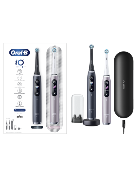 iOM9D.2J2.2AD Oral-B iO9 Duo elektriline hambahari Black Onyx/ Rose