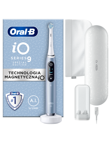 IOM9.1A1.1ADH Oral-B iO9 Elektrinis Dantų Šepetėlis Aqua Marine Special Edition