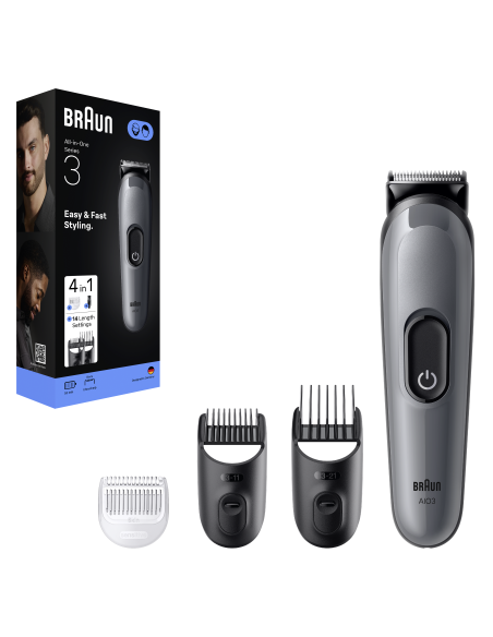 AIO3500 Braun Trimmeru Komplekts Viss Vienā 4in1 