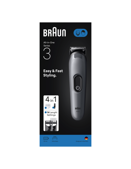 AIO3500 Braun Trimmeru Komplekts Viss Vienā 4in1 